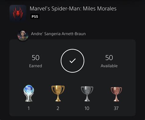 [Marvel’s Spider-Man: Miles Morales (PlayStation 5)] 9th Platinum ...