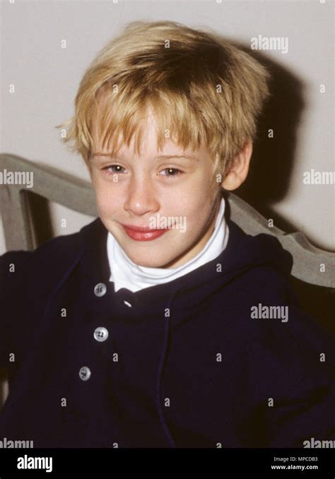 Macaulay Culkin American Child Actor 1990 In Stockholm Launching His