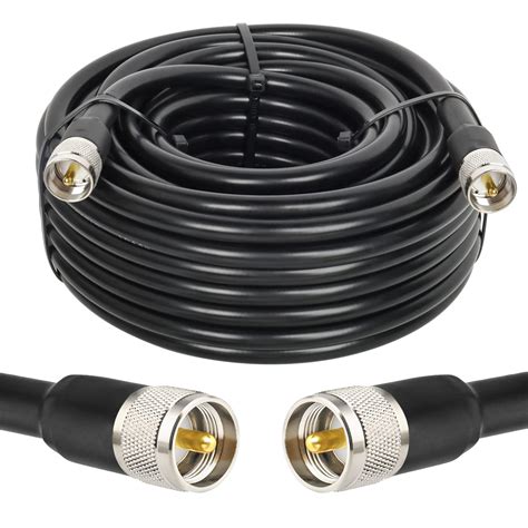 Buy MOOKEERF CB Coax Cable RG213 UHF Male To Male Coaxial Cable 50FT