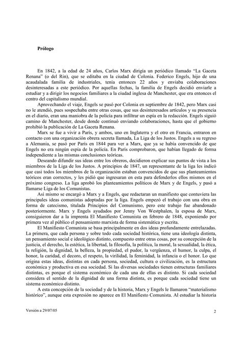 El Manifiesto Comunista Karl Marx Friedrich Engels Pdf