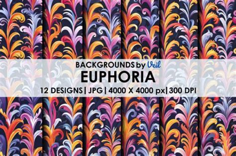 Euphoria Seamless Pattern Illusttration Graphic By Veil Creative Fabrica