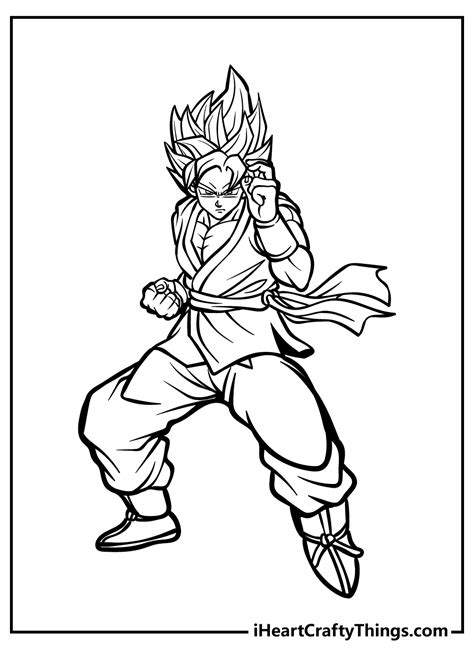 Coloring Pages Of Super Saiyan Goku 10