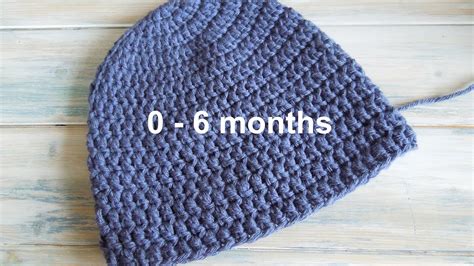 Crochet How To Crochet A Simple Baby Beanie For Months Youtube