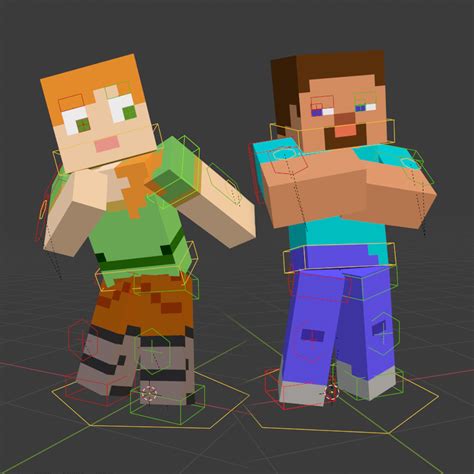 Minecraft Steve Rig Blender Telegraph