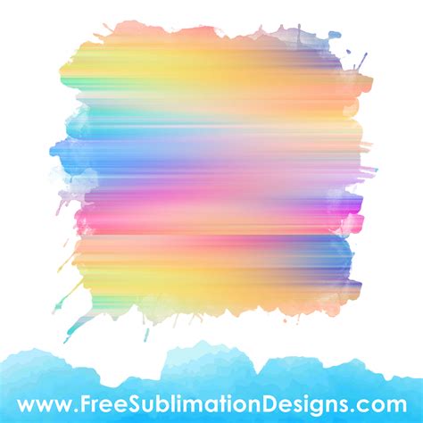 Sublimation print | Free sublimation rainbow background