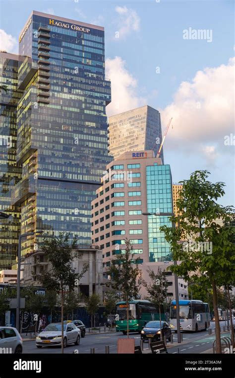 Tel Aviv Israel October 19 2023 Modern Skyscrapers In Sarona