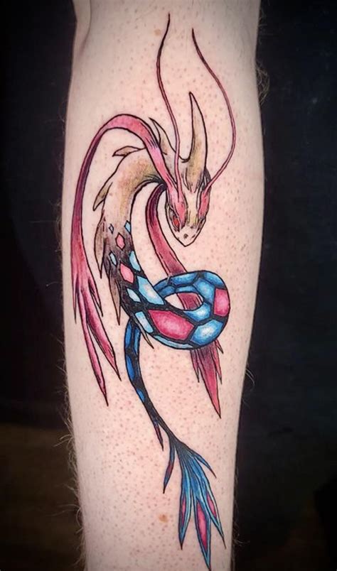 Pokémons Milotic By Dave Slebodnick At Marked Society Tattoo Poland