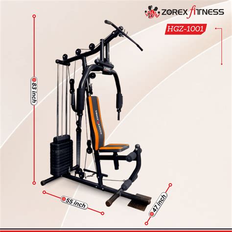 Zorex HGZ 1001 Home Gym Machine Combo With ZF 101 Adjustable Bench