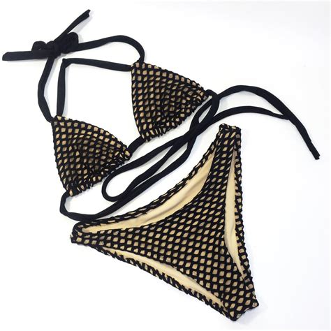 Excited To Share This Item From My Etsy Shop Sexy Bikini High Leg Black Mesh Swimsuit Women S