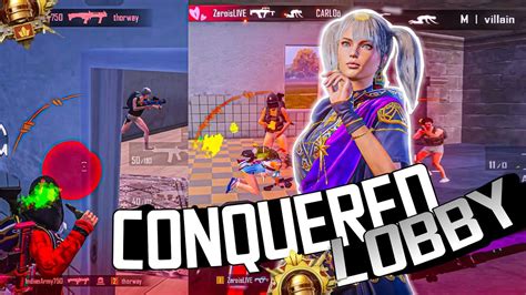 Aggressive Clutches In Conquered Lobby 🔱intense 1v4 Clutches Youtube