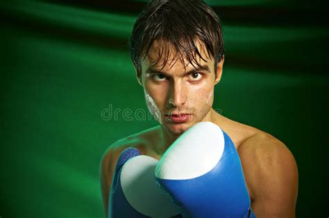 Boxeo Hombre En Guantes De Boxeo Foto De Archivo Imagen De Persona