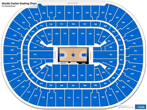 Honda Center Seating Charts