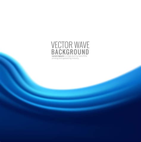 Abstract blue wave illustration vector 246609 Vector Art at Vecteezy