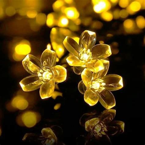 Silicon Flower Fairy String Lights Led Warm White Plug In