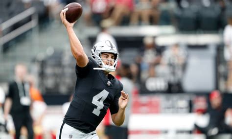 Raiders Rookie Qb Aidan Oconnell Making Strong Case To Back Up Jimmy