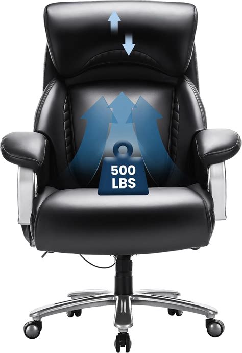 Big And Tall Office Chair 500lbs Heavy Duty Ergonomic