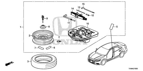 2024 Honda Passport Black Edition 5d Temporary Kit Wheel Wheels 06421 Txm A12 Honda