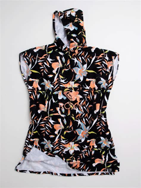 Womens Stay Magical Printed Hooded Poncho Towel Roxy
