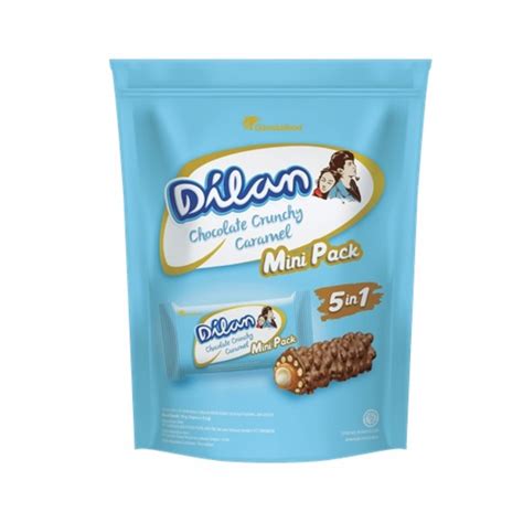 Jual DILAN CRUNCHY MINI WAFER PACK POUCH ISI 10 X 9 5 GRAM ECERAN