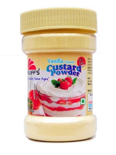 White Vanilla 100g Keliffs Custard Powder For Bakery Packaging Size