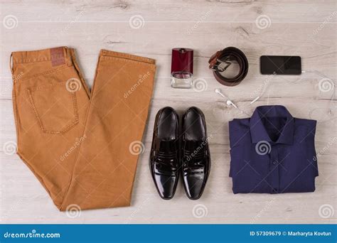 Collage Of Modern Men S Clothing Stock Image Image Of Office