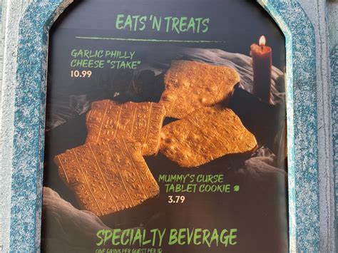 Full Menus With Prices For Halloween Horror Nights Food Beverages