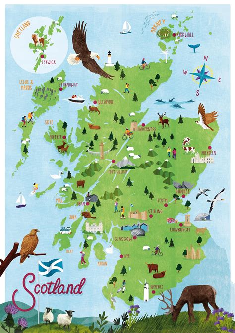 Scotland Map Kerry Hyndman