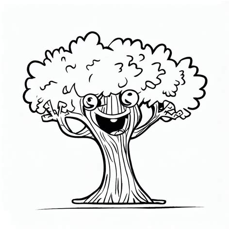 Coloriage Arbre Hilarant télécharger et imprimer gratuit sur