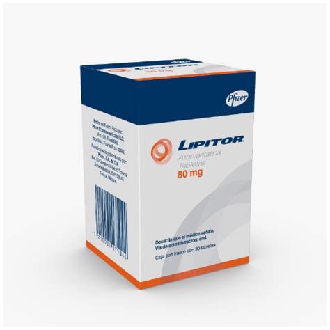 Lipitor 80 Mg 30 Tabletas Farmacias Klyns