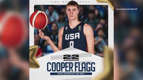 Cooper Flagg Named 2022 Usa Basketball Male Athlete Of The Year