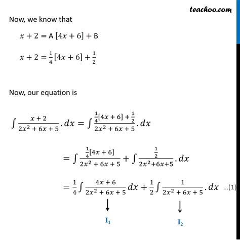 Example 10 I Find The Integral X 2 2x 2 6x 5 Dx