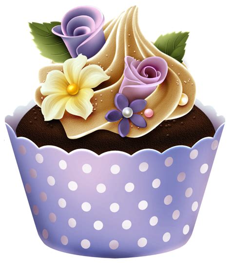 Download High Quality cupcake clipart flower Transparent PNG Images ...