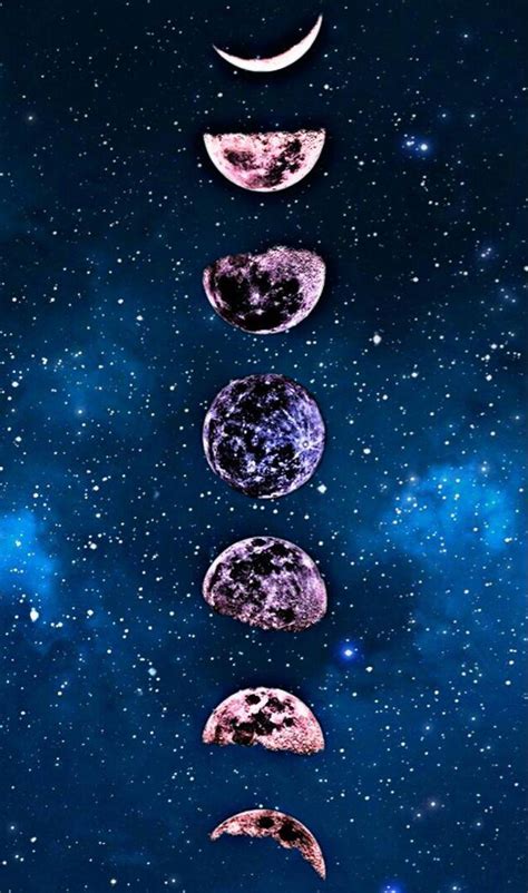 🔥 Download Galaxy Moon Phases Wallpaper Aesthetic Iphone Winter By