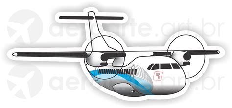 Atr 42 Aircraft Sticker Aeroarte