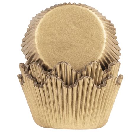 PAPILOTKI PAPIEROWE DO MUFFIN ZŁOTE FI 50 38mm 40 FOREMKI PAPIEROWE DO