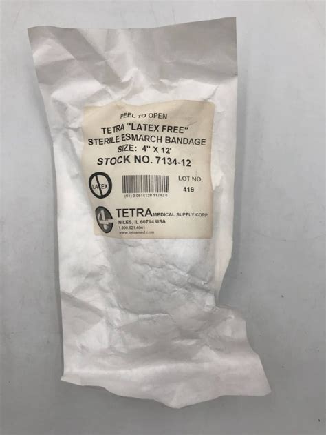 tetra medical supply corp   latex  sterile esmarch bandage