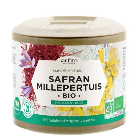 Millepertuis Safran Bio G Lules V G Tales Orfito Onatera