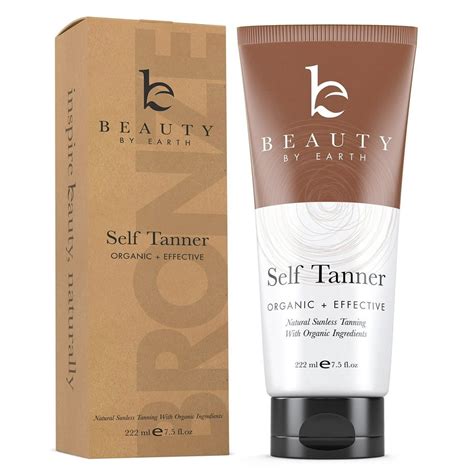 Self Tanner - Organic & Natural Sunless Tanning Lotion for Best Bronzer ...