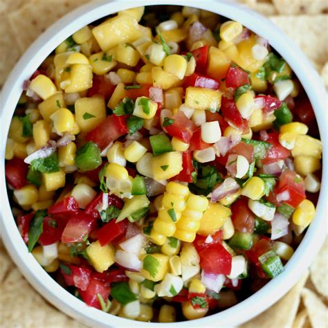 Easy Homemade Mango Corn Salsa Everyday Homemade