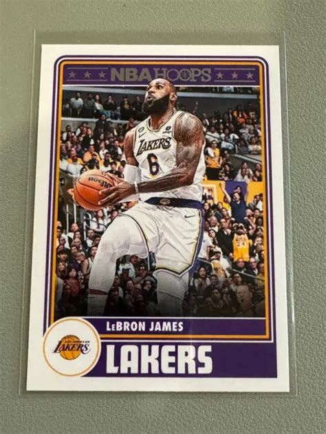 LEBRON JAMES 2023 24 Panini NBA Hoops 290 Los Angeles Lakers