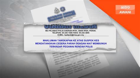 Pasangan Tunang Disyaki Terlibat Kes Langgar Lari Anggota Polis Ditahan