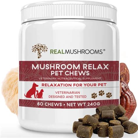 Real Mushrooms Mushroom Relax Pet Chews Fallon Wellness