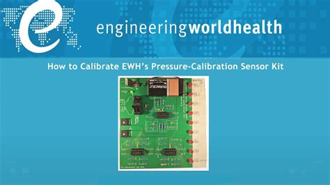 How To Calibrate Ewhs Pressure Calibration Sensor Kit Youtube