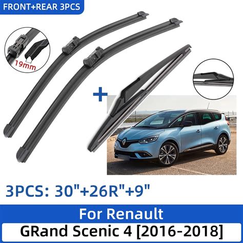 Lames essuie glace avant et arrière pour Renault Grand Scenic 4 2016