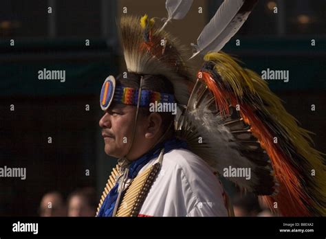 Member Of Native American Dance Troupe That Performs Native American