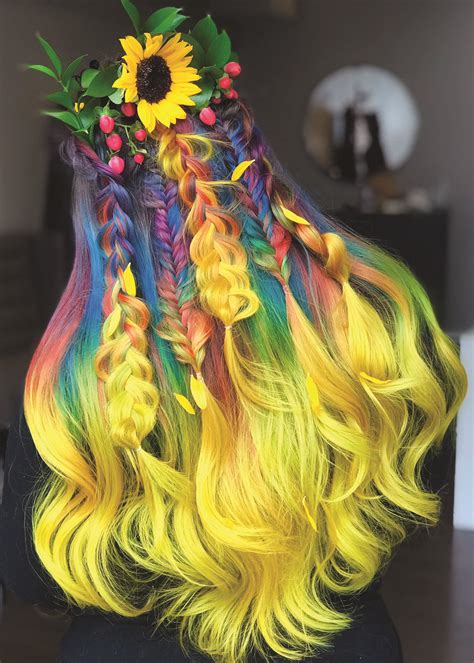 How To Bright Fun Peinados Con Trenzas De Colores Trenzas De