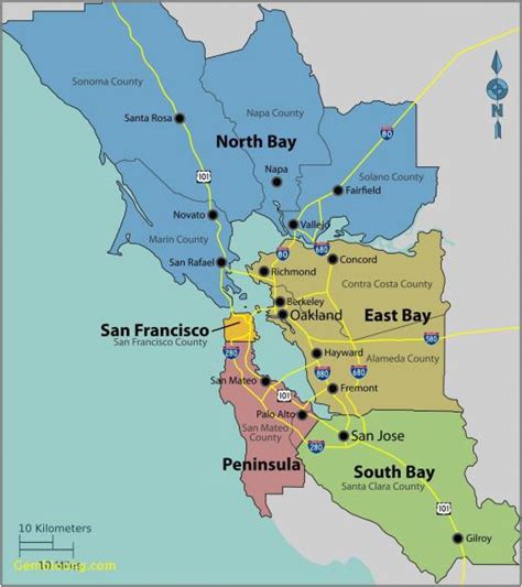 Map Of Novato California | secretmuseum