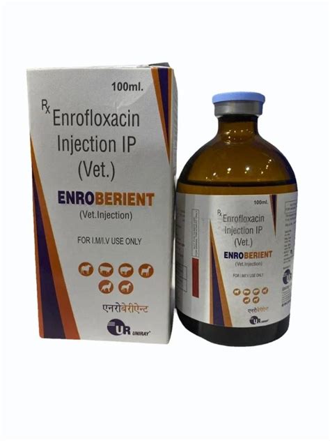 Enrofloxacin Injection Ip Prescription Packaging Type Bottle At Rs