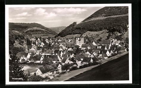 Ansichtskarte Wiesensteig Panoramablick Vom Berg Manuscript Paper