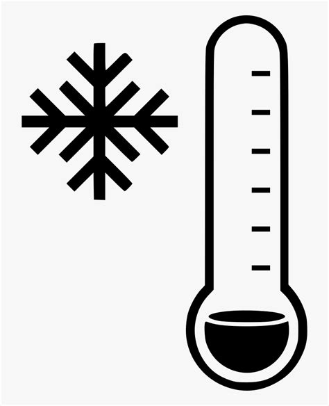 Thermometer Cold Low Temperature - Cold Weather Clipart Black And White ...